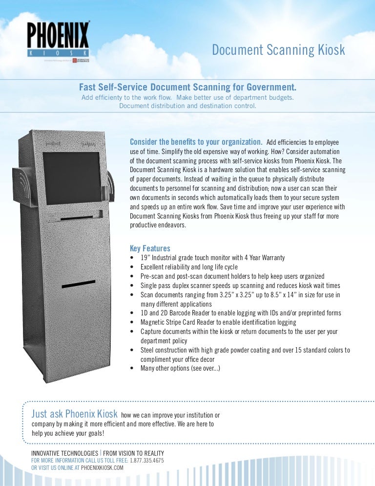 Document Scanning Kiosk