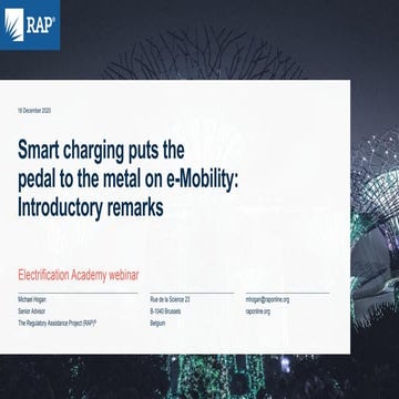 Smart charging puts the pedal to the metal on e-mobility