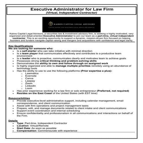 Remote Executive Administrator 2025 Listing for Kairos.pdf