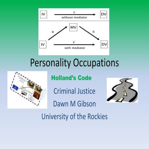 Personality Occupationsweek4Gibsond db2