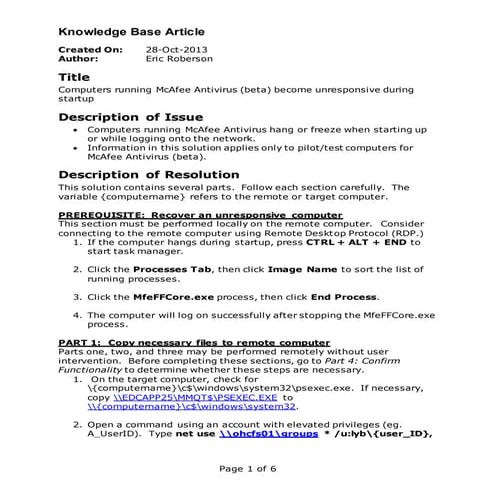 McAfee_Causes_Computer_To_Hang