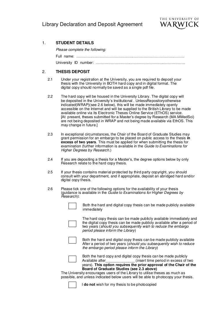 Working thesis vs thesis picture