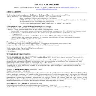 Marie Picard Resume