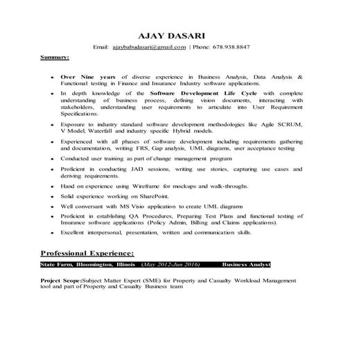 Ajay_Dasari_BI - Business Analyst