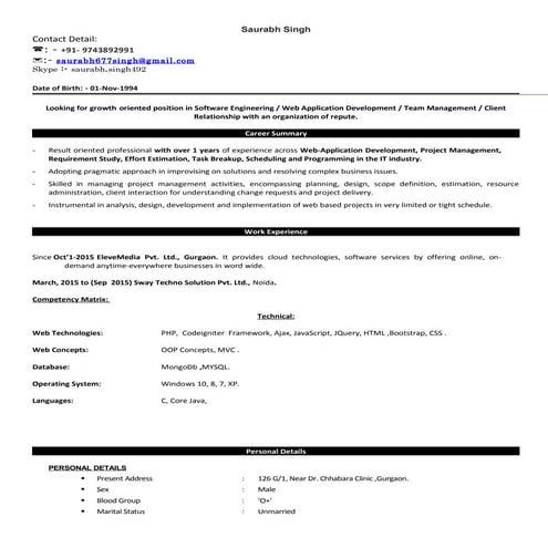 Saurabh-Resume