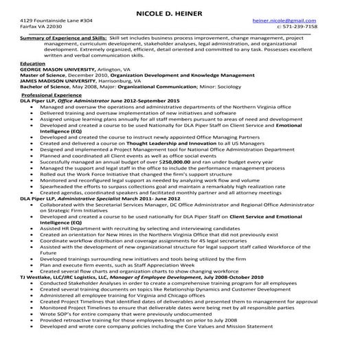 Nicole Heiner Resume 102015