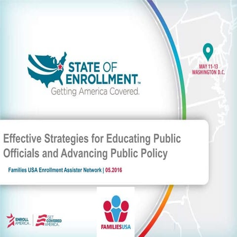 Effective Strategies for Educating Public Officials & Advancing Public Policy