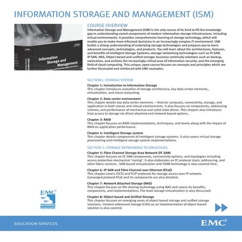 Information Storage and Management 