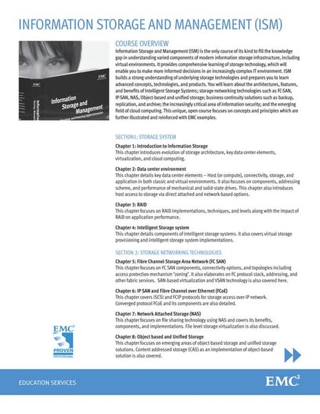 Information Storage And Management Information Storage And Management