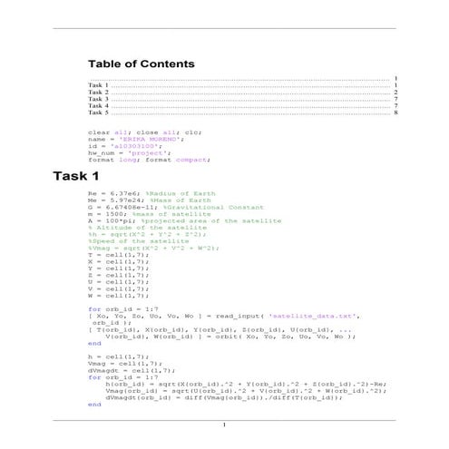 Finding the trajectory of a space shuttle model using MATLAB code | PPTX