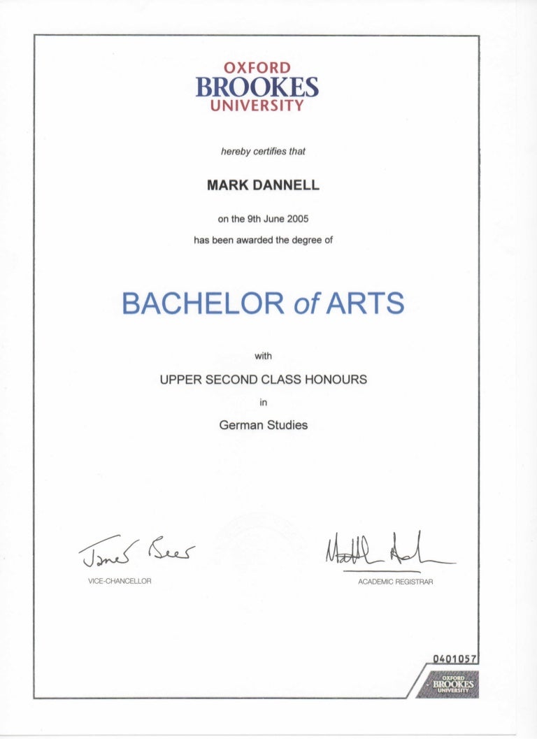 Graduation Certificate