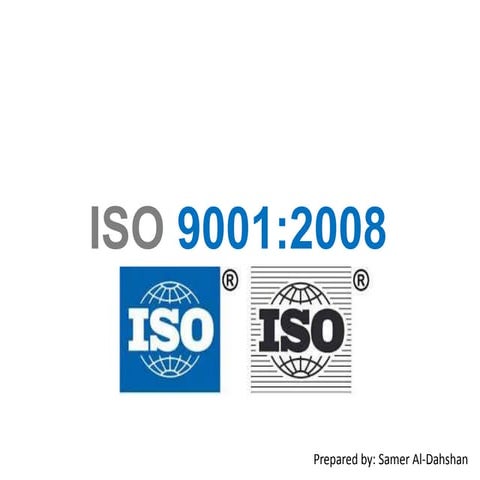 Presentation ISO 9001 2008