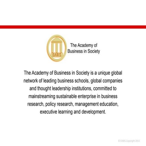 EABIS: The network on business in society issues