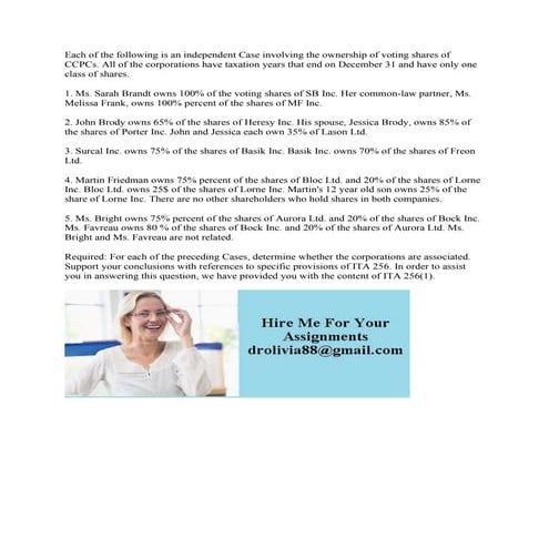 Each of the following is an independent Case involving the ownership o.pdf