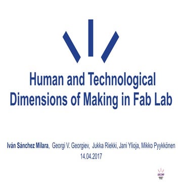 Human and Technological Dimensions of Making in FabLab