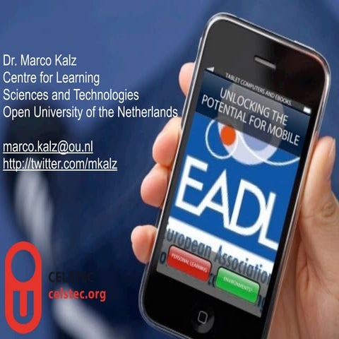 Tablet Computers and eBooks. Unlocking the potential for personal learning en...