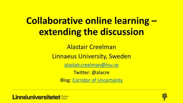 EADL 2019 collaborative learning