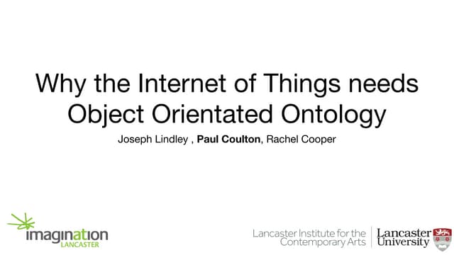 Why the Internet of Things needs Ob...