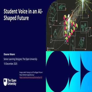 Student Voice in an AI-shaped future - Eleanor Moore (Open University)
