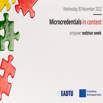   Emma Francis (Irish Universities Association): Microcreds Innovate: dynamic...