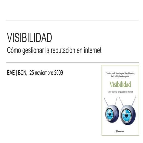 Visibilidad y gestión reputación