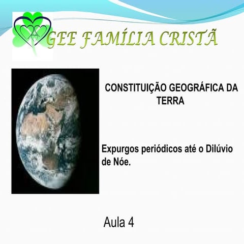 Eae   aula 5 - Constituição Geografica da Terra
