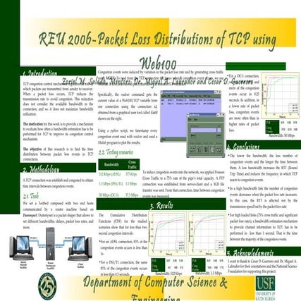 Packet Loss Distributions of TCP using Web100
