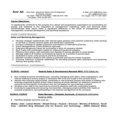 Amr_Ali_CV Final update August 2016