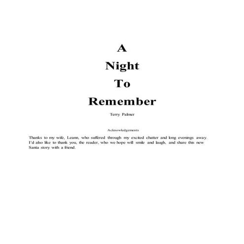 A Night to Remember coloredandcondensed