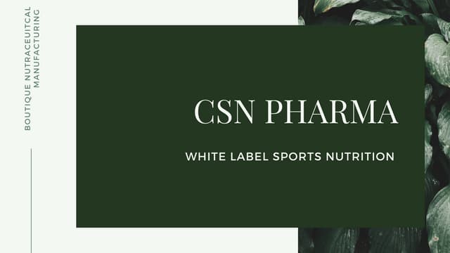 White Label Sports Nutrition