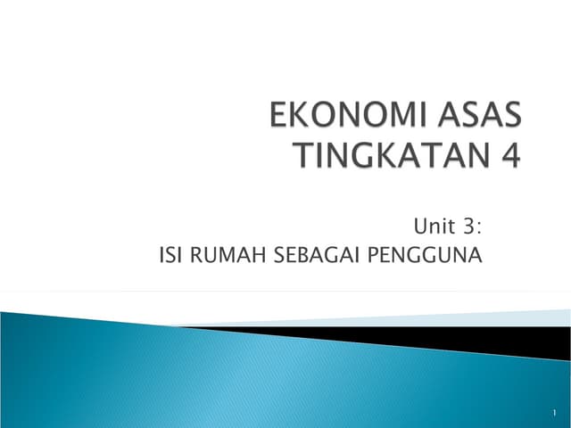 Ekonomi Asas Tingkatan 4 Unit 4 - Firma Sebagai Pengeluar