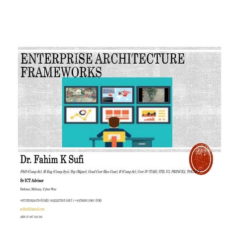 Enterprise Architecture Frameworks