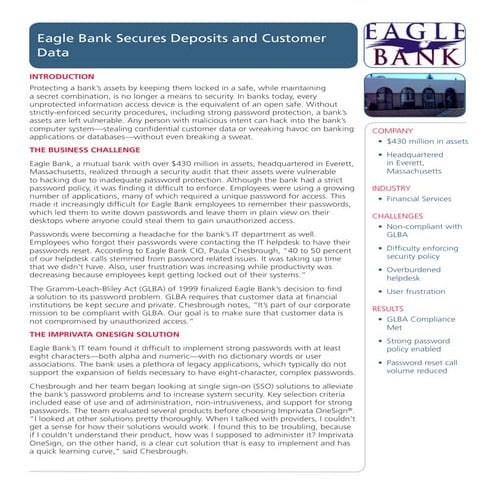 Eagle Bank Success Story