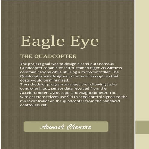 Eagle Eye - BLDC Powered Quadcopter