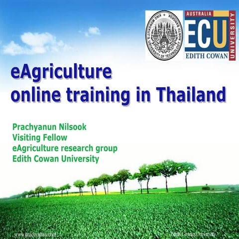 e-Agriculture online training in Thailand