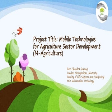 Mobile Application for Agriculture