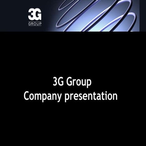 3G corporate presentation