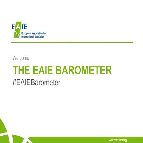 EAIE Barometer | Internationalisation of Higher Education in Europe: preliminary findings