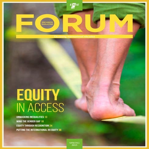 Putting the international in equity | 2015 spring EAIE Forum member magazine