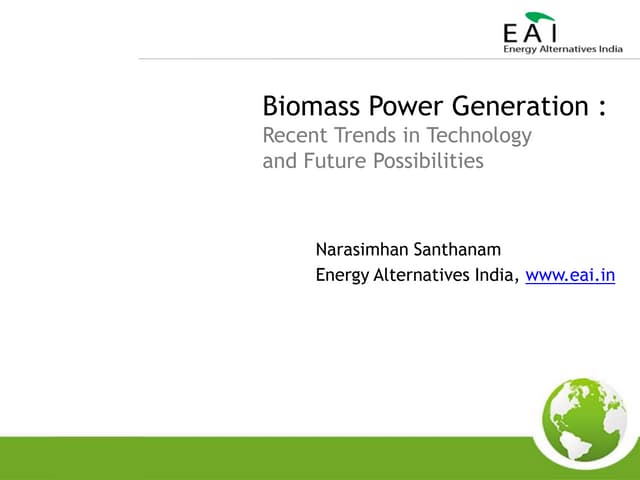 Eai presentation   green power conference hyderabad jan 2010