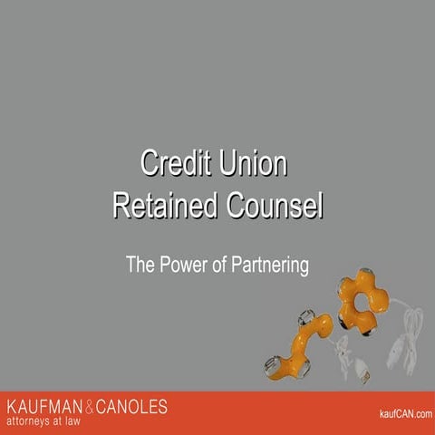 Credit Union Retained Counsel