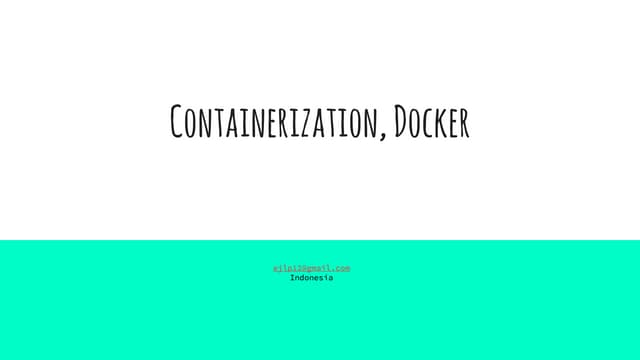 Linux container & docker