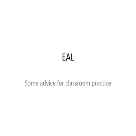 Eal presentation