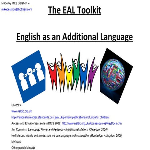 Eal toolkit, Mike Gershon (TES)