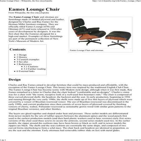 Eames lounge chair