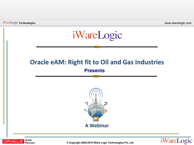 Oracle eAM - Right Fit To Oil & Gas Industries