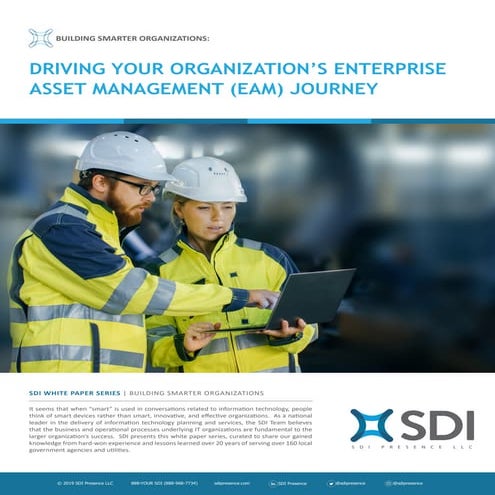 SDI's "Driving Your Organization's Enterprise Asset Management Journey" White Paper