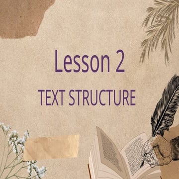 English for Academic and Professional Purposes Lesson 2 Text Structure
