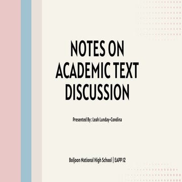 EAPP Q1 L1_Notes on Academic Text Discussion