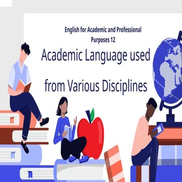 Academic Language used in Various Disciplines